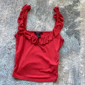 Light red crop top